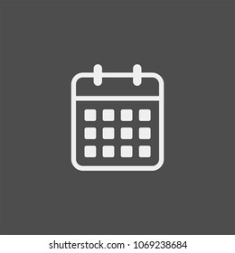 Calendar flat vector icon	