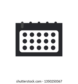 calendar flat vector icon