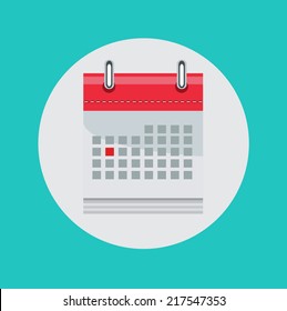 calendar flat vector icon