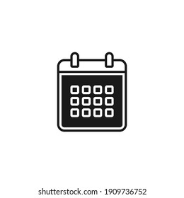 Calendar flat vector icon. Planing flat vector icon