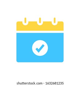 calendar flat vector icon - ui icon vector