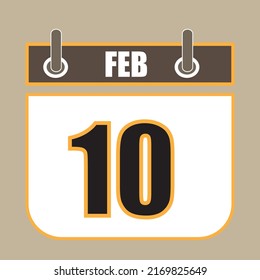 fecha de vuelta calendario día de la hora mes feb simple ilustración de vector plana icono de aplicación 
