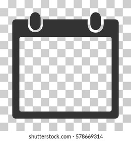Calendar Frame icon. Vector illustration style is flat iconic symbol, gray color, transparent background. Designed for web and software interfaces.