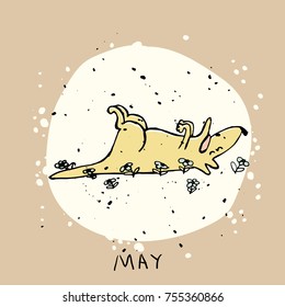 Calendar Funny dog, May
