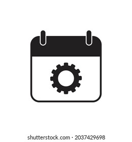 Diseño de iconos de la marcha del calendario. ilustración vectorial