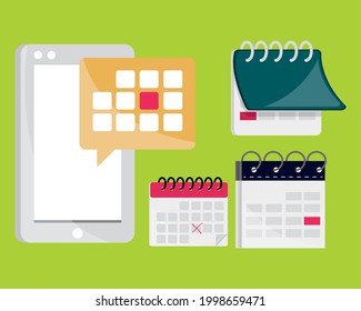 calendar generic and mobile set