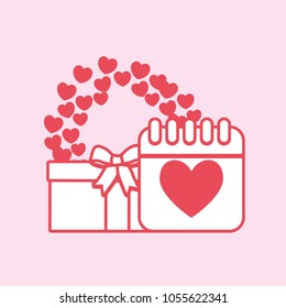 calendar and gift box design