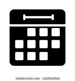 calendar glyph icon