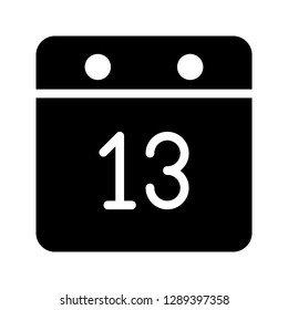 calendar glyph icon