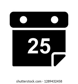 calendar glyph icon
