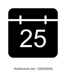 calendar glyph icon
