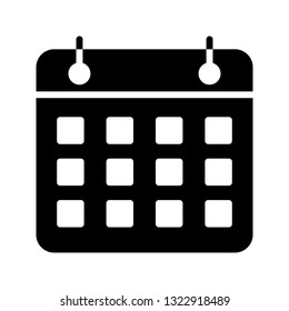 calendar glyph icon 