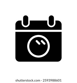 Calendar Glyph Icon. Calendar Icon