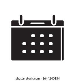 Calendar glyph style icon design