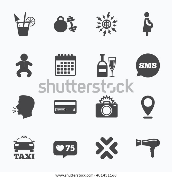 Calendar Go Web Like Counter Hotel Stock Vector (Royalty Free