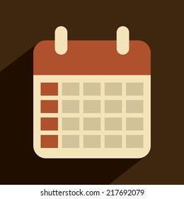 calendar graphic design , vector illustration