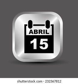 calendar graphic design , vector illustration