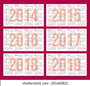 calendar grids