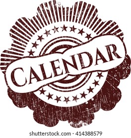 Calendar grunge style stamp