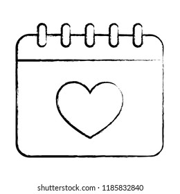 calendar with heart icon