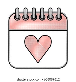 calendar with heart icon
