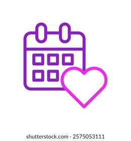 Calendar and Heart Important Date