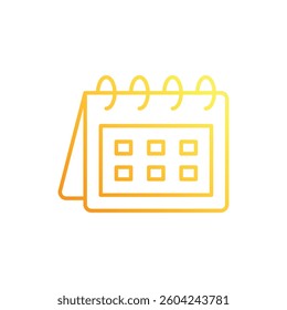 Calendar with Highlighted Date vector icon stock illustration