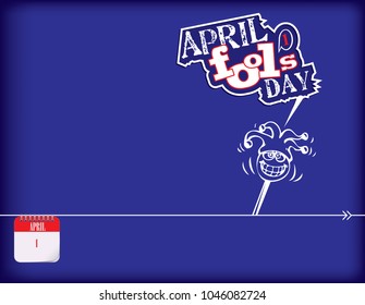 Calendar holiday of April - April Fool's Day Poster