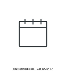 Icono de calendario, ilustración vectorial de calendario 1