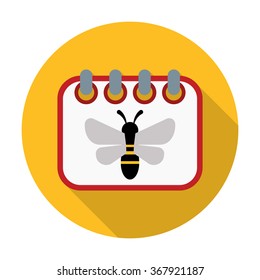 Calendar icon.