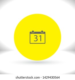 Calendar icon 31 . Lorem Ipsum Illustration design