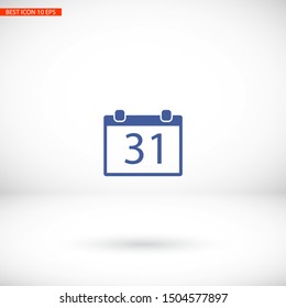 Calendar icon 31 . Lorem Ipsum Illustration design