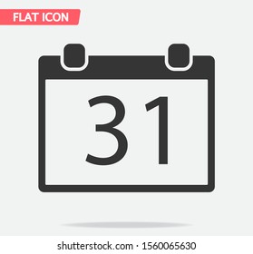 Calendar icon 31 . Lorem Ipsum Illustration design