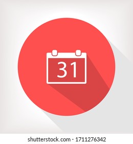 Calendar icon 31 . Lorem Ipsum Illustration design