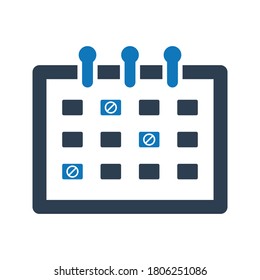 Calendar icon. Appointment schedule icon
