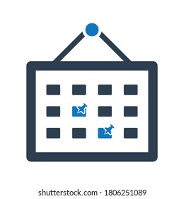 Icono de calendario. icono de programación de citas