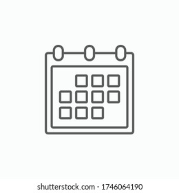 calendar icon, appointment vector, agenda illustration