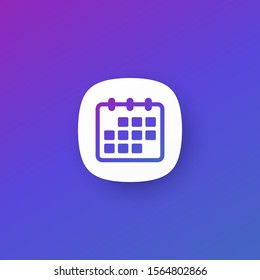 Calendar Icon Apps Vector Stock Vector (Royalty Free) 1564802866 ...