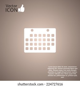 Calendar Icon background. Made in vector