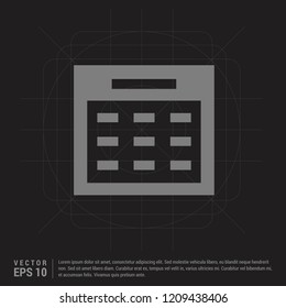 calendar icon - Black Creative Background - Free vector icon