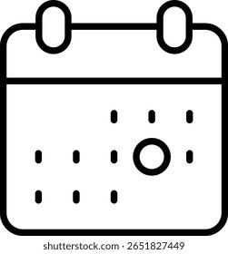 The calendar icon with a black dot indicates important dates, events, holidays or to create new events, set reminders or view meeting schedules.