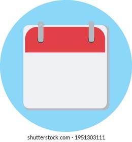 ICONO DE CALENDARIO EN FONDO AZUL