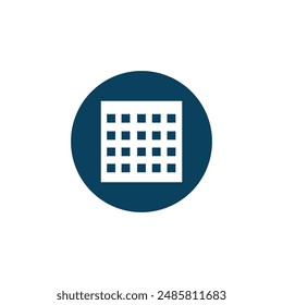 Calendar Icon in Blue Circle