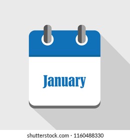 calendar icon business january vector illustration EPS10