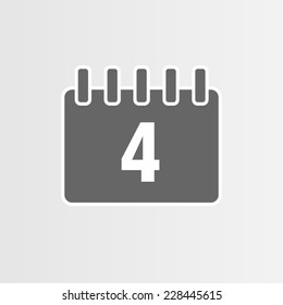 Calendar icon for business, vector Illustration.
