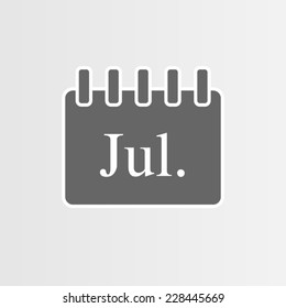Calendar icon for business, vector Illustration.