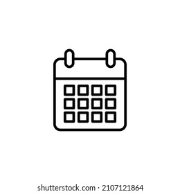 Calendar icon. Calender sign and symbol. Schedule icon symbol