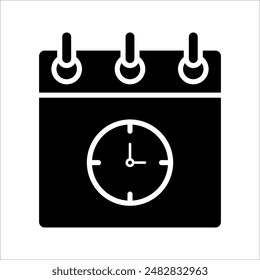 Calendar icon, Calender symbol, calendar vector icon, on white background.