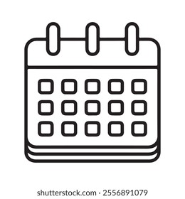 Calendar icon. Calender symbol. calendar vector icon on white background
