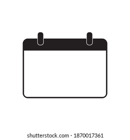 icono de calendario, ilustración vectorial de pizarra
